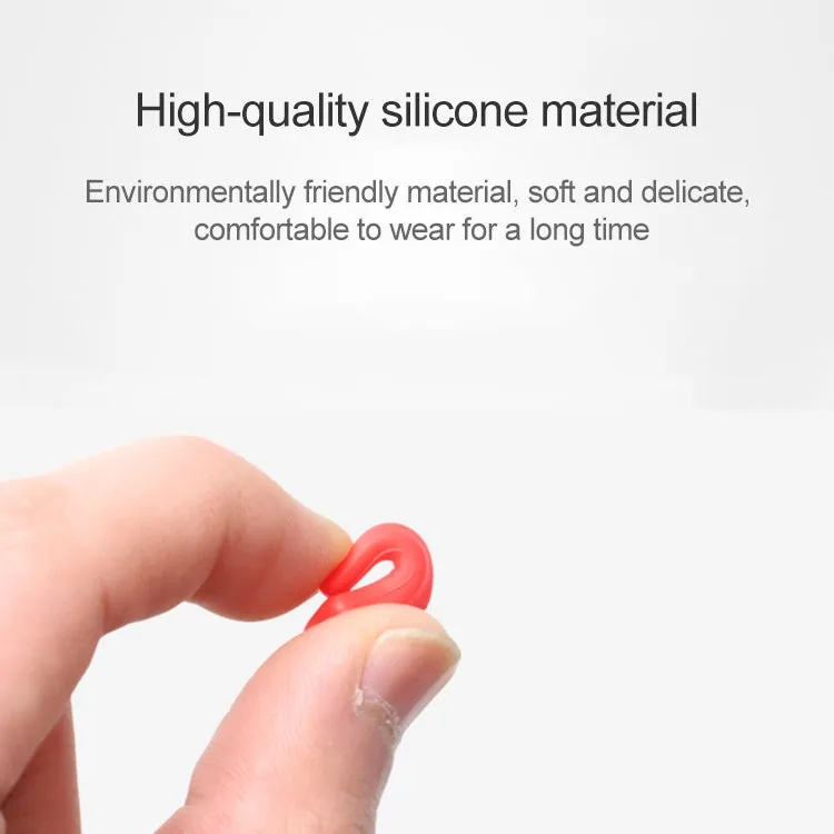 10 Pairs Glasses Non-slip Cover Ear Support Glasses Foot Silicone Non-slip Sleeve(Red)
