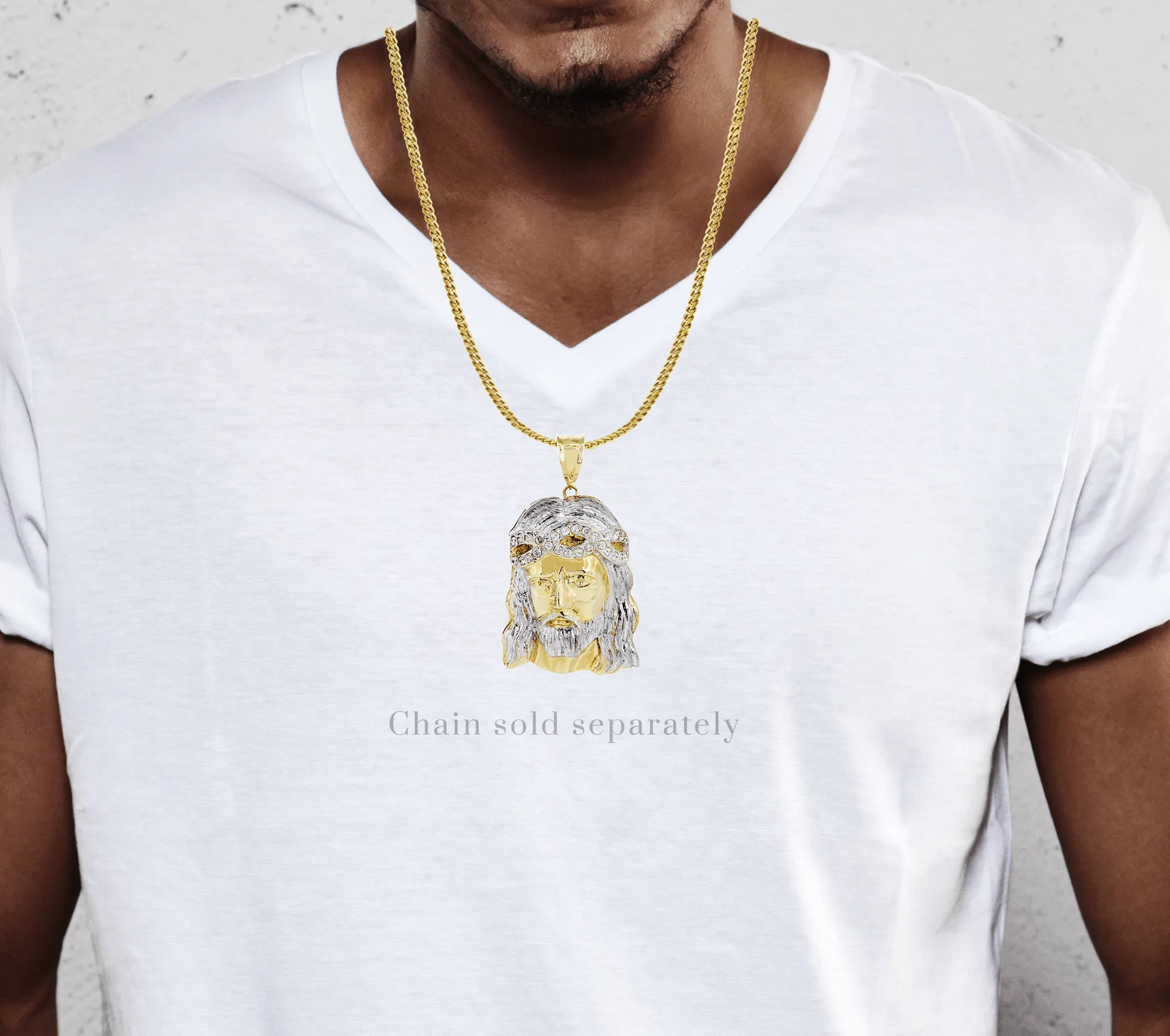 10K Gold Jesus Piece Pendant  |  59.2 Grams