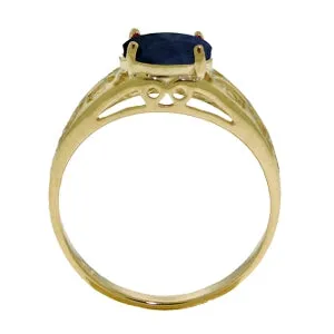 1.15 Carat 14K Solid Yellow Gold Filigree Ring Natural Garnet