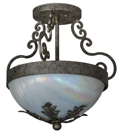 13"W Renaissance Victorian Inverted Pendant