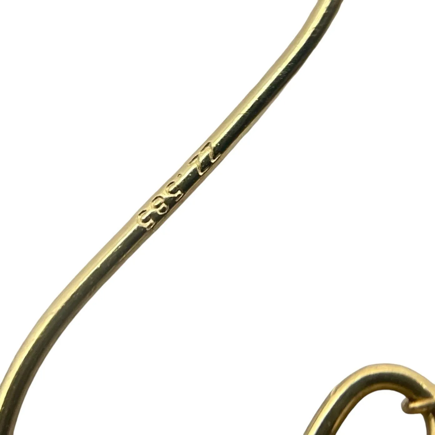 14K Gold Spinning Spiral Tassel Ball Dangle Drop Earrings Geometric Formal