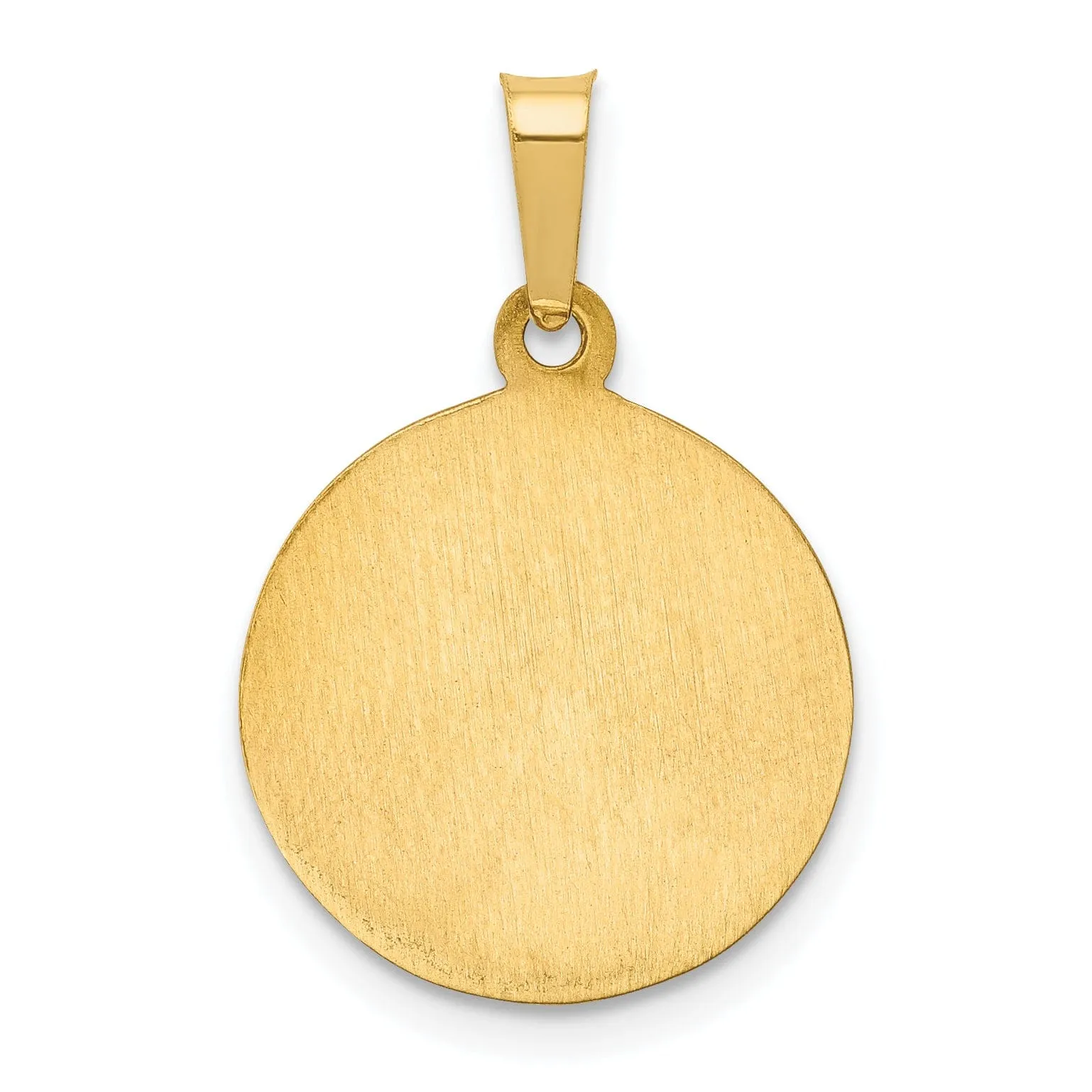 14k Yellow Gold Saint Peregrine Medal Pendant