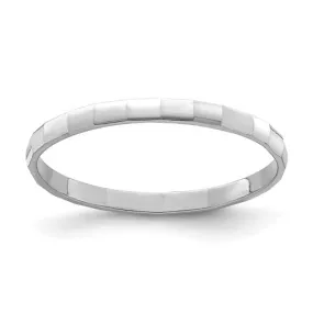 14KT White Gold Thin Bamboo Toe Ring