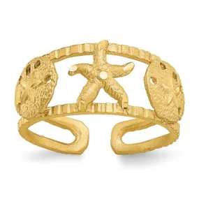 14KT Yellow Gold Starfish Toe Ring
