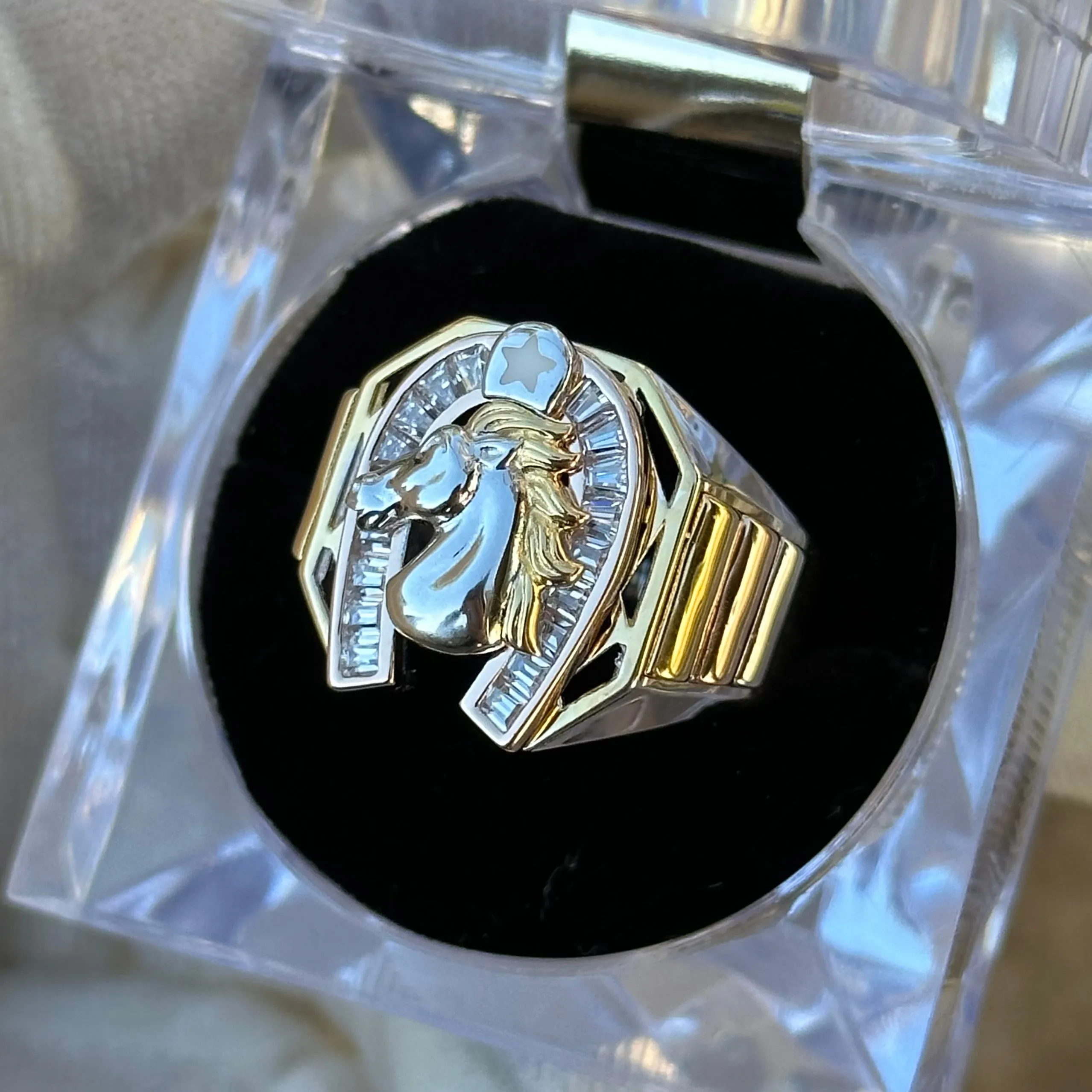 925 Silver Horse Ring 09