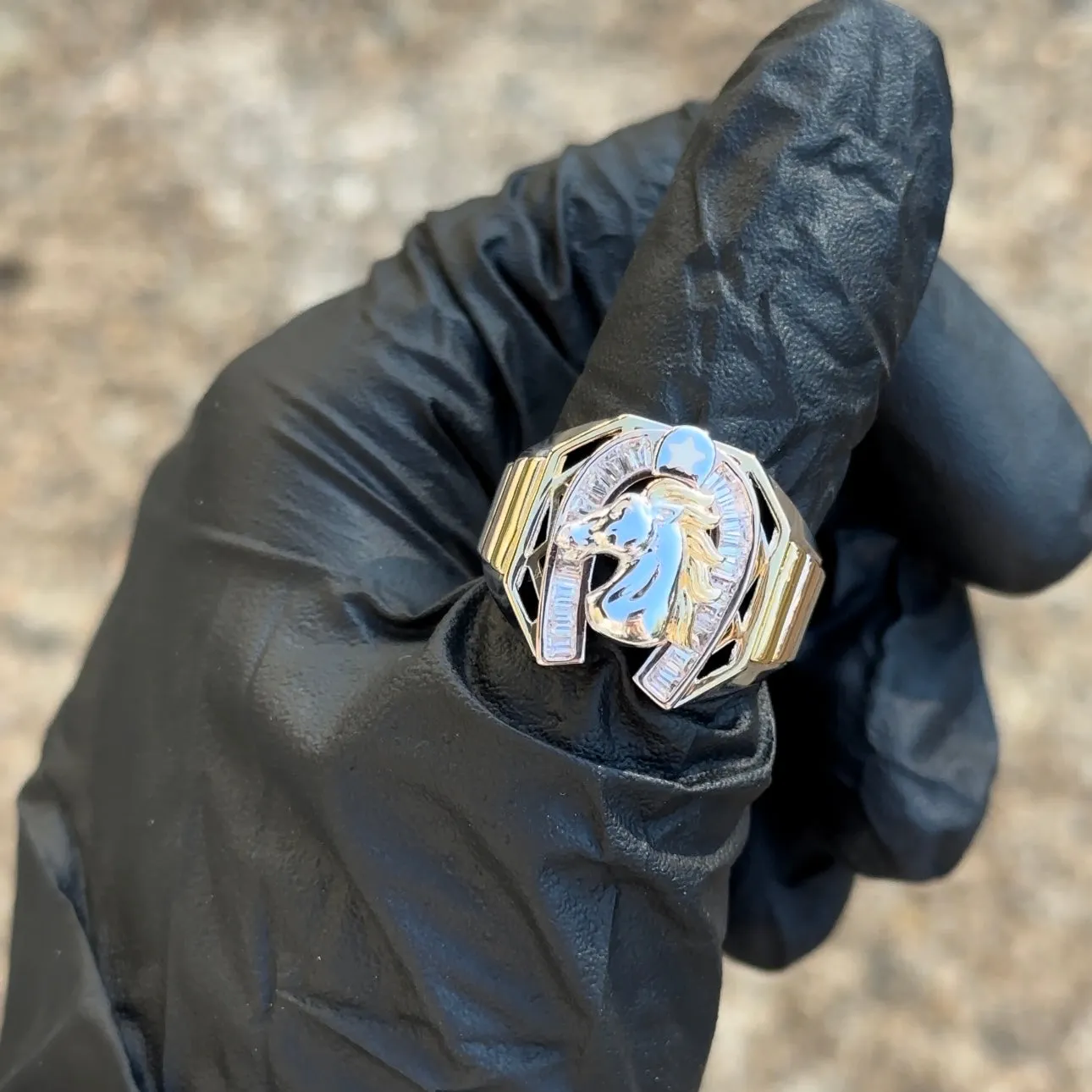 925 Silver Horse Ring 09