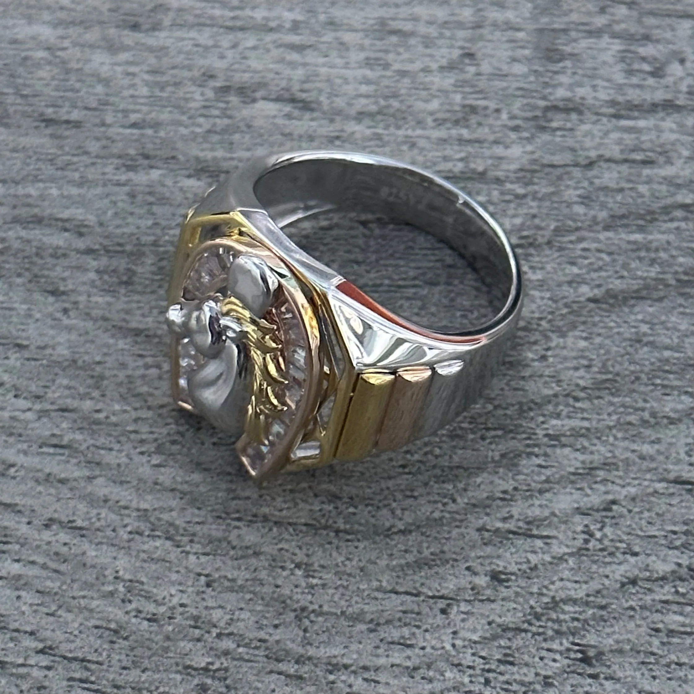 925 Silver Horse Ring 09