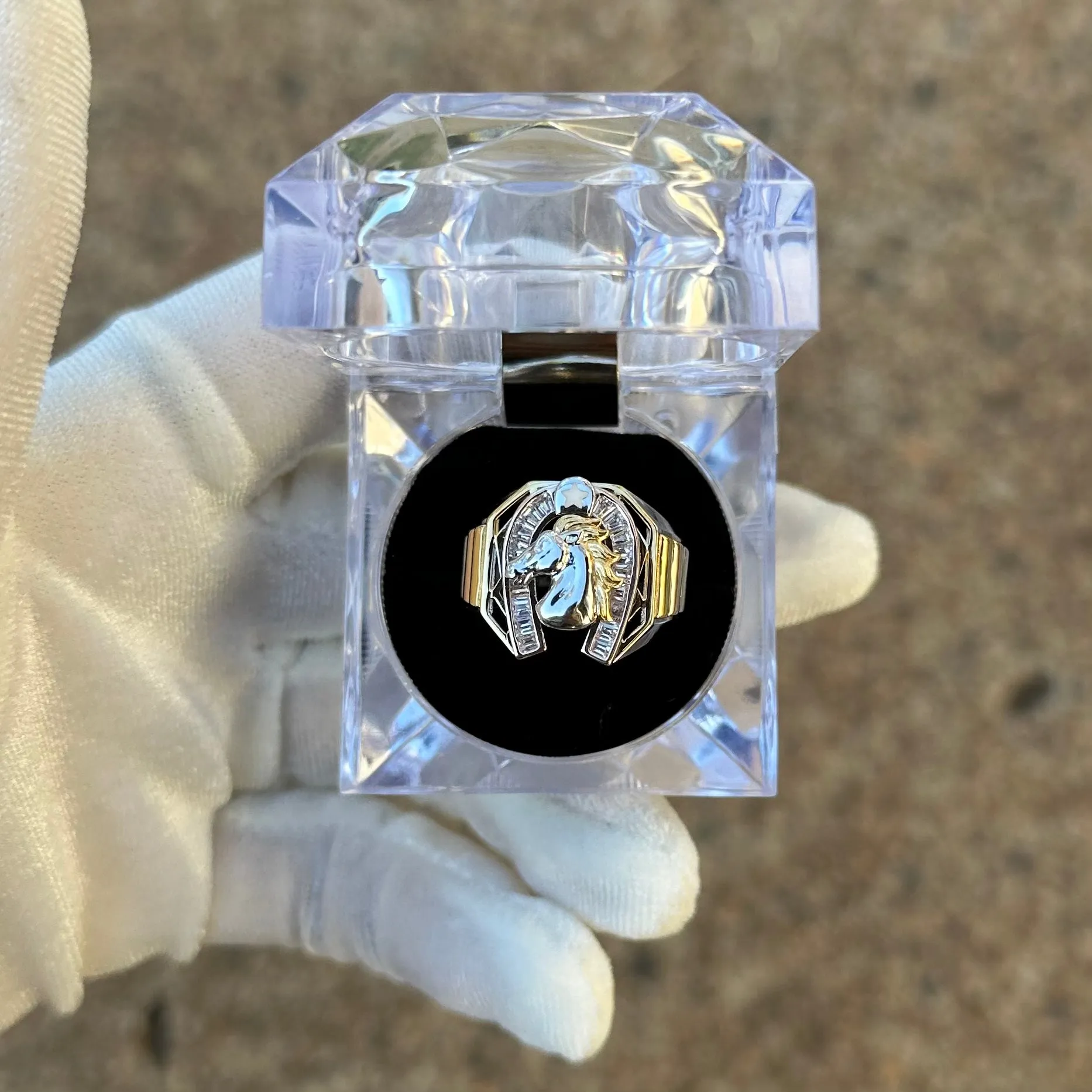 925 Silver Horse Ring 09