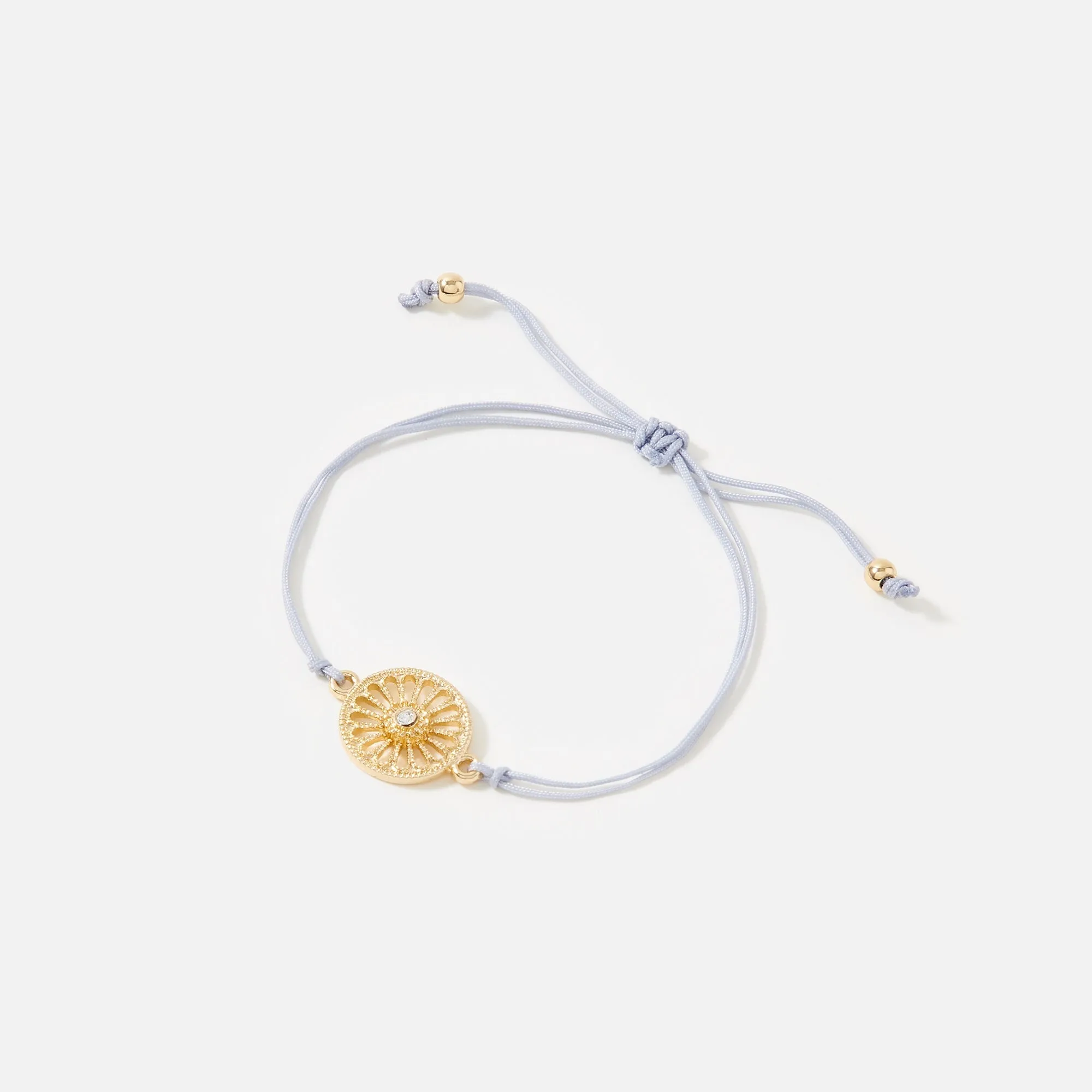 Accessorize London Women's Gold Filigree Charm Friendship Bracelet