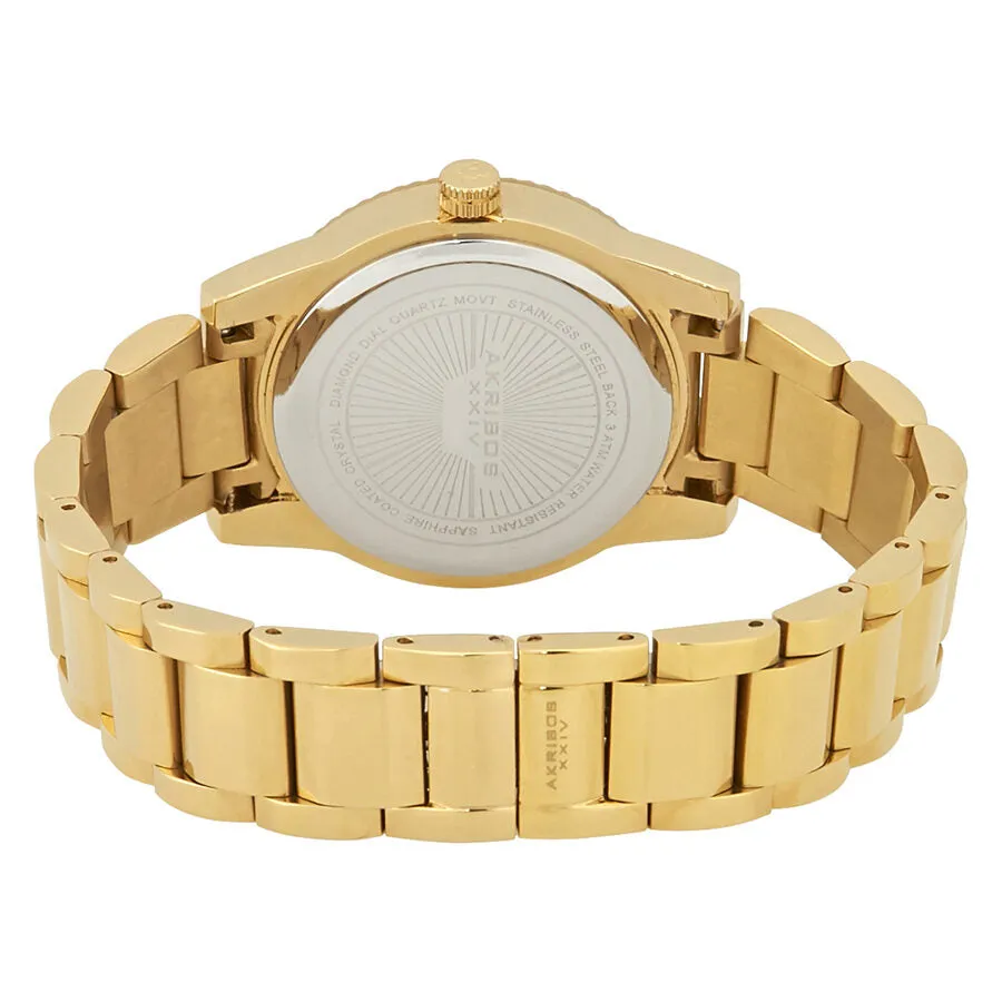 Akribos Xxiv Gold Tone Dial Ladies Gold Tone Watch AK965YG