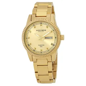 Akribos Xxiv Gold Tone Dial Ladies Gold Tone Watch AK965YG