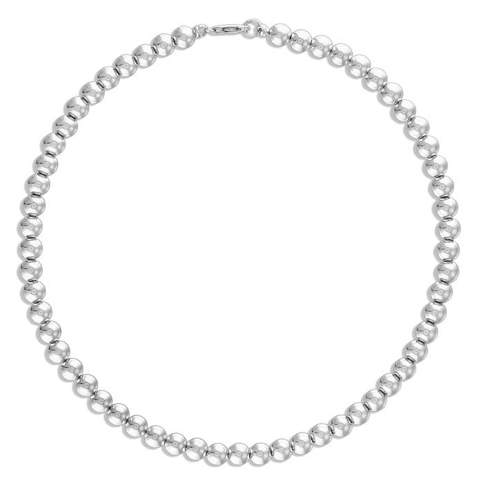 Alexa Leigh-5mm  Ball Necklace-Sterling Silver