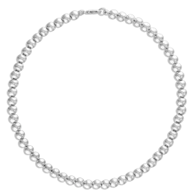Alexa Leigh-5mm  Ball Necklace-Sterling Silver