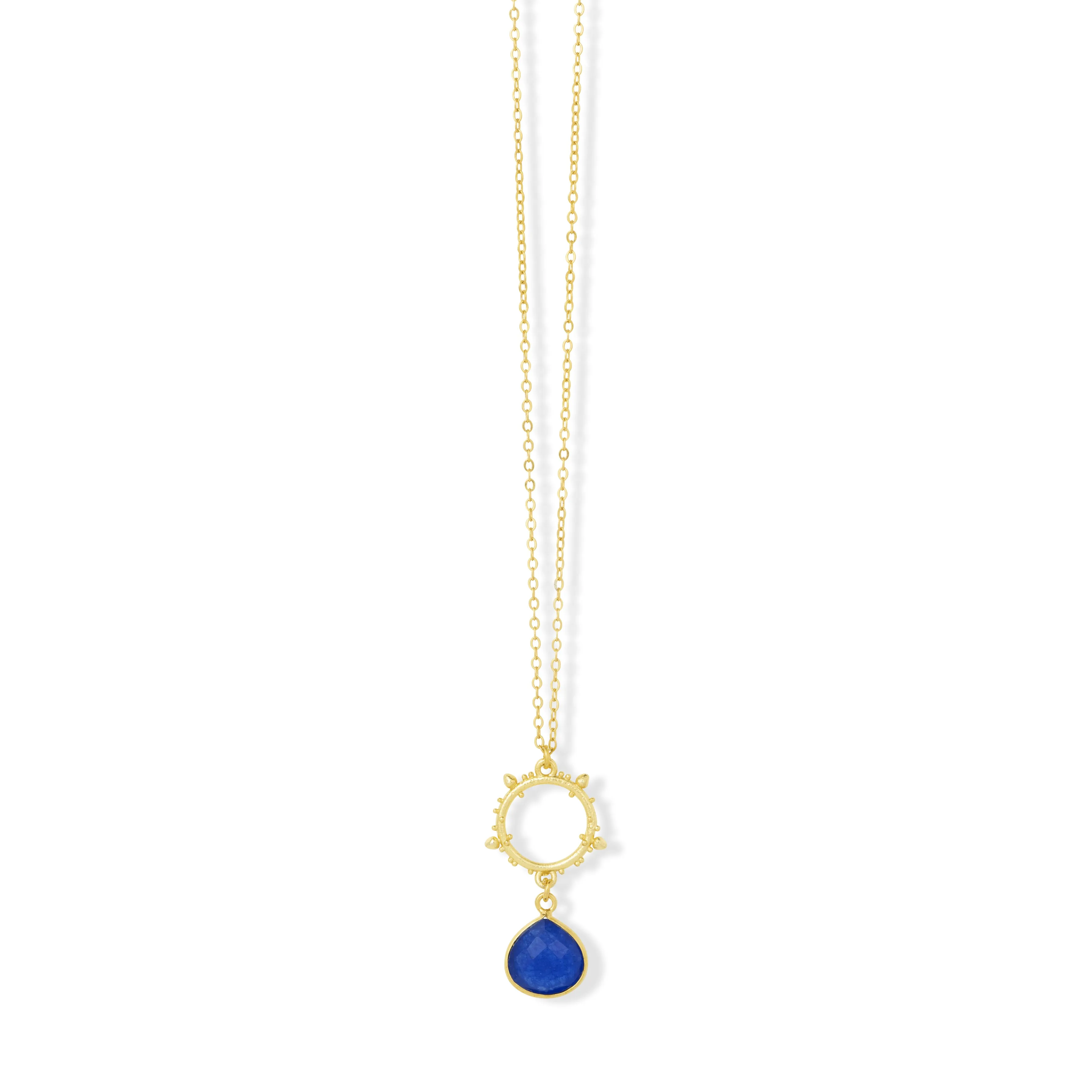 Allegra Necklace Blue Jade