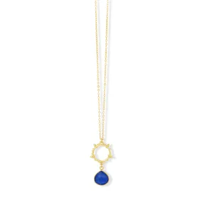 Allegra Necklace Blue Jade