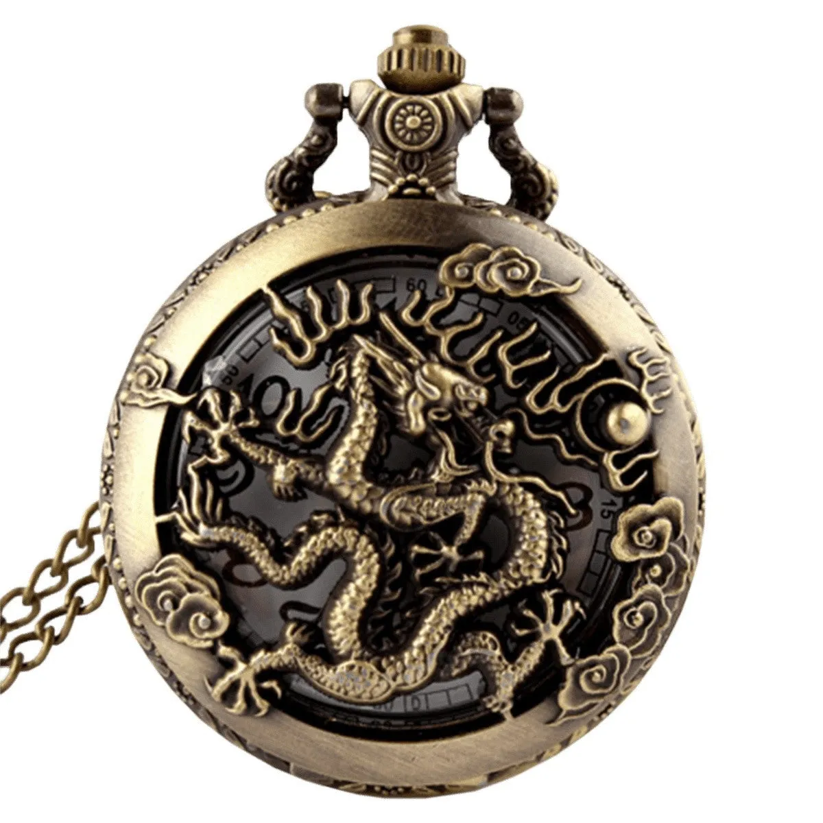 Antique Chinese Dragon Pocket Watch