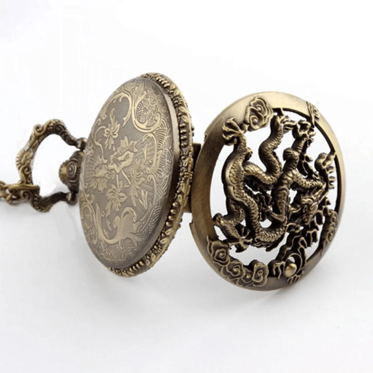 Antique Chinese Dragon Pocket Watch