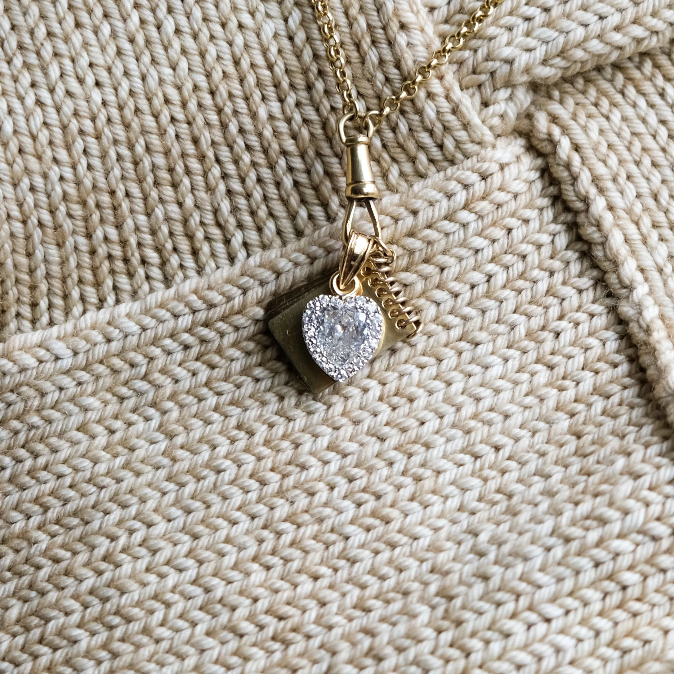Antique heart necklace