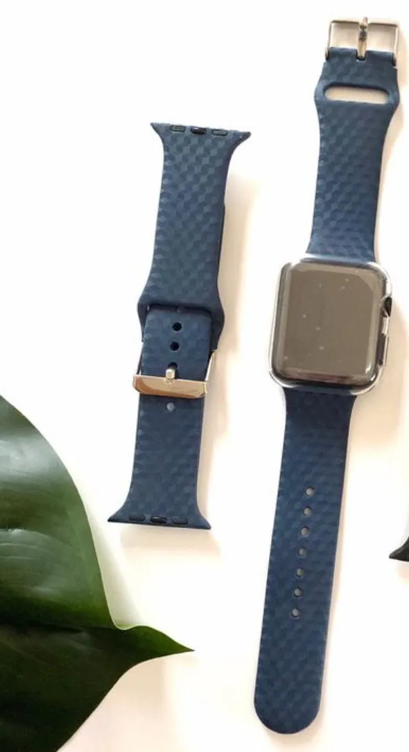 Blue Silicone Strap