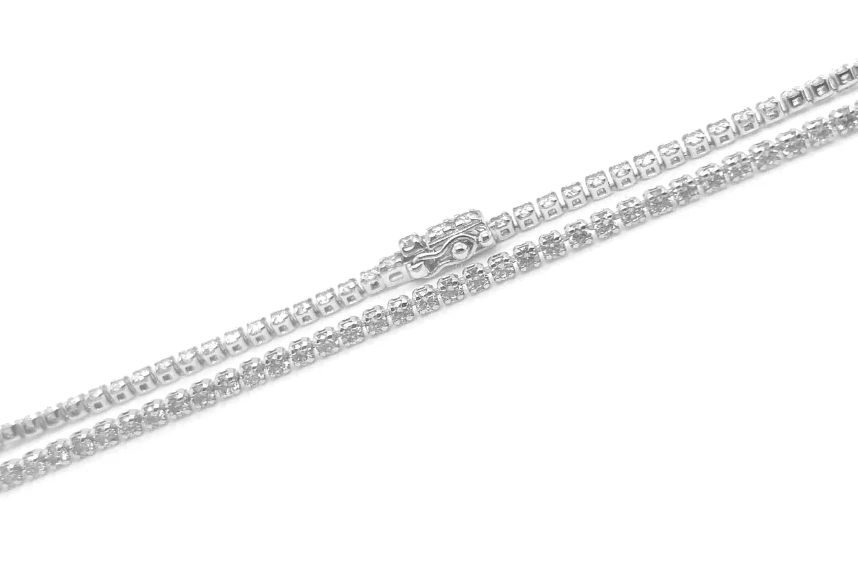 Bracelet Perpetual Tennis 18kt White Gold & 88 Diamonds