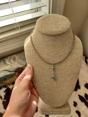 Broncen cowboy necklace
