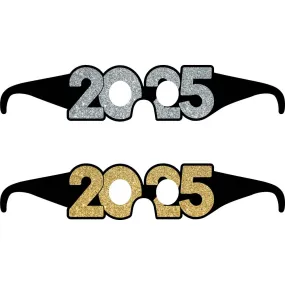 Bulk Pack of 12 "2025" Paper Glasses