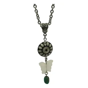 Butterfly Pendant Necklace with Stainless Steel Chain