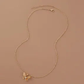 Butterfly Zircon Necklace