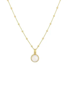 Cabochon Moonstone Necklace