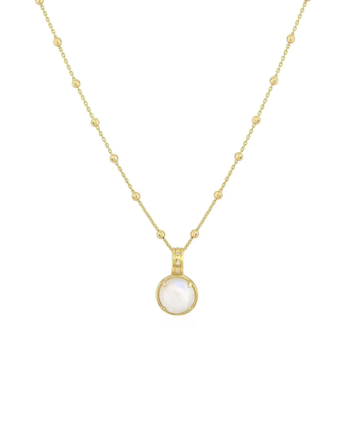Cabochon Moonstone Necklace