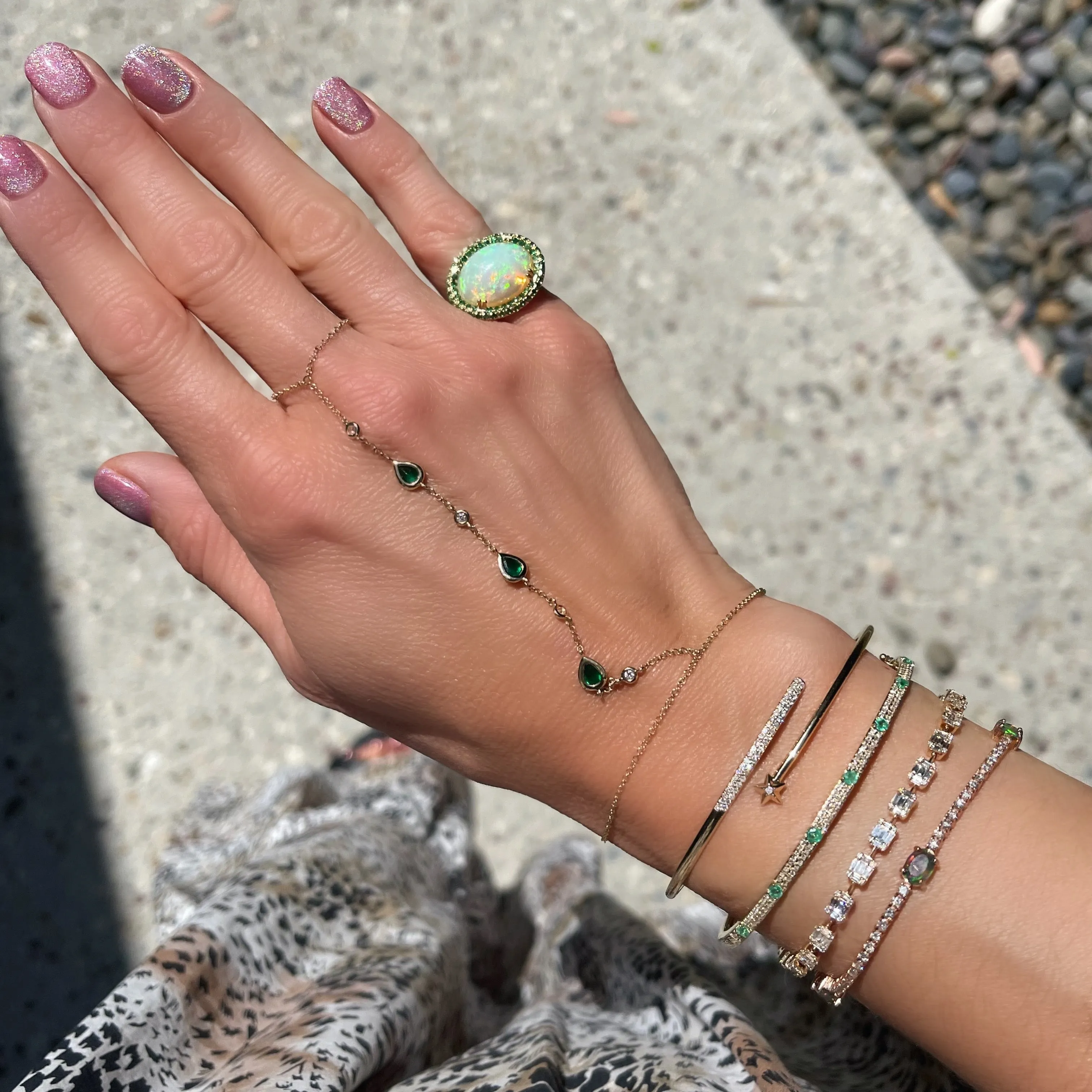 Caught My Eye Diamond Illusion Tennis Bracelet