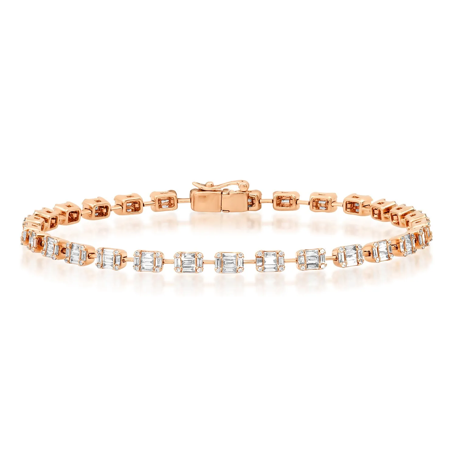 Caught My Eye Diamond Illusion Tennis Bracelet