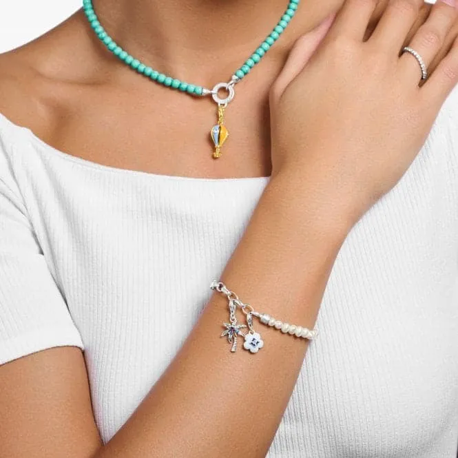 Charm Club White Pearls Bracelet A2098-082-14