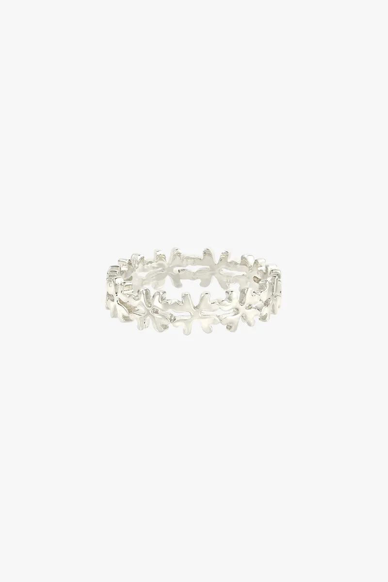 Clover club index ring silver