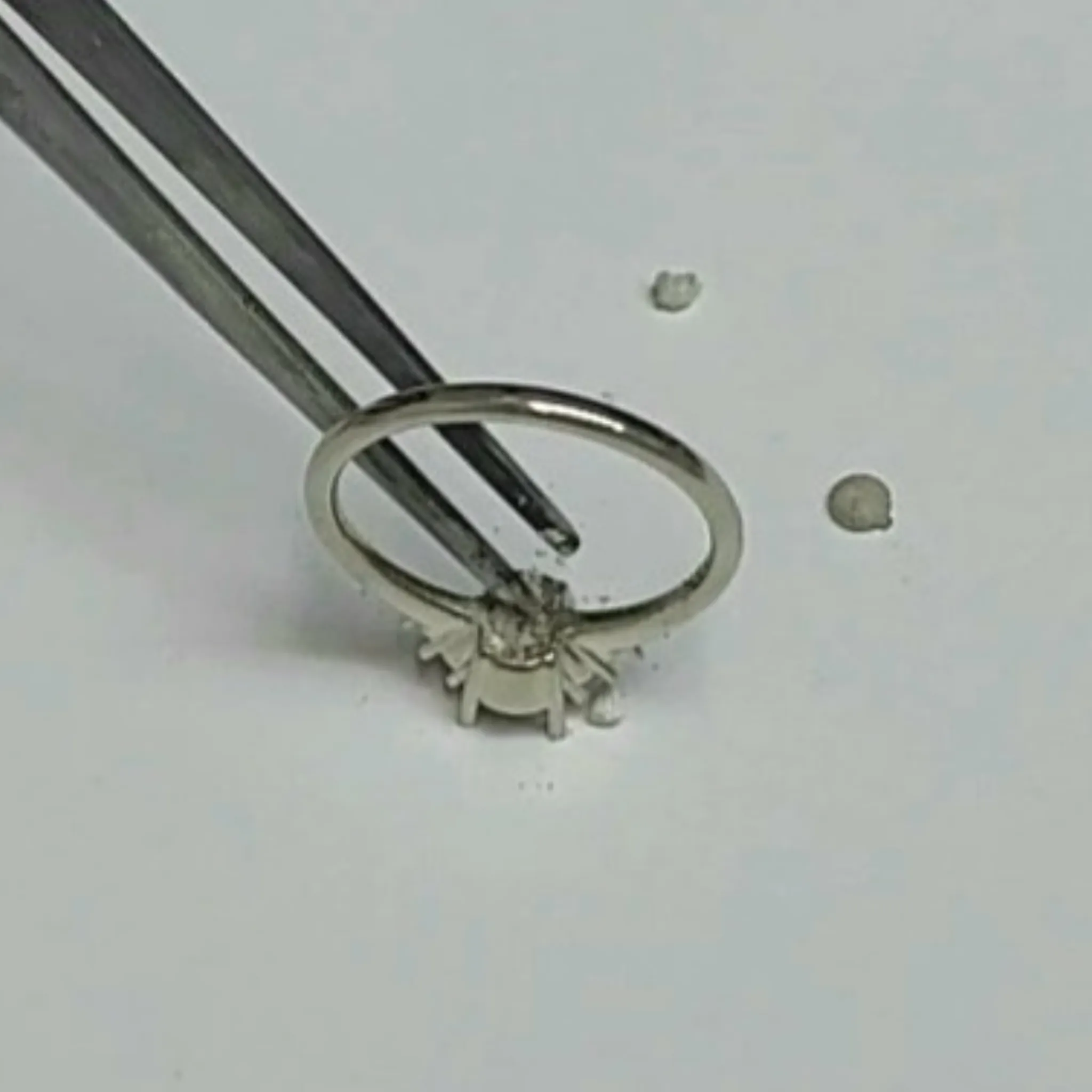 Cremation Ring With Ashes-Topaz & Diamond