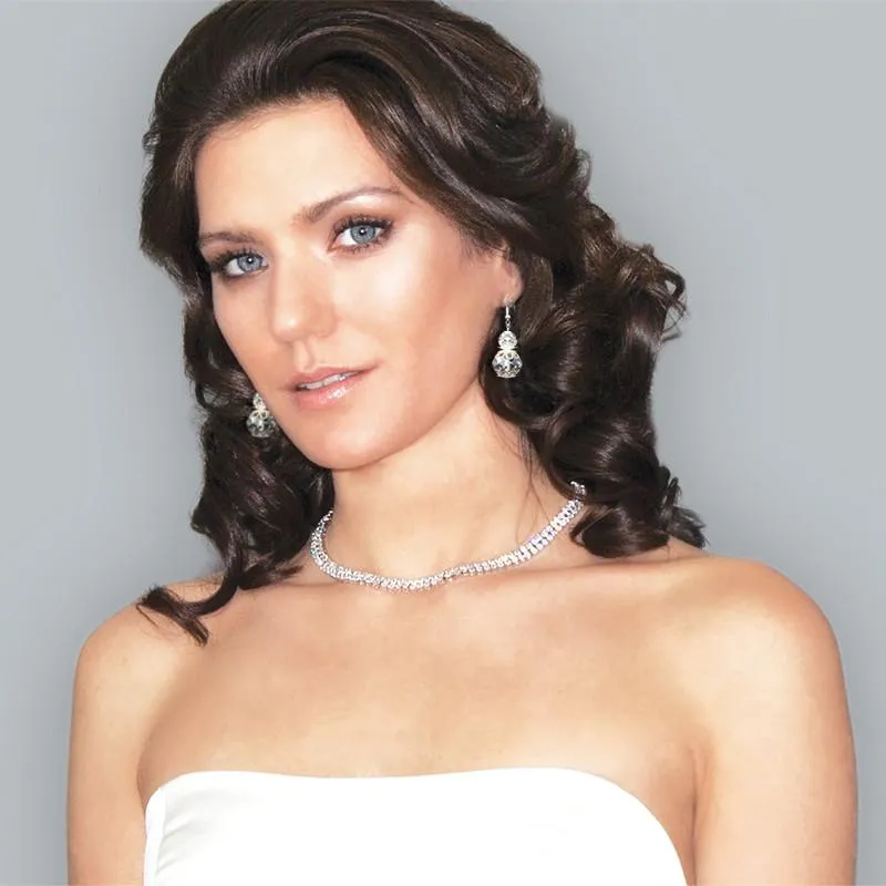 Crystal Bead & Filigree Drop Earrings