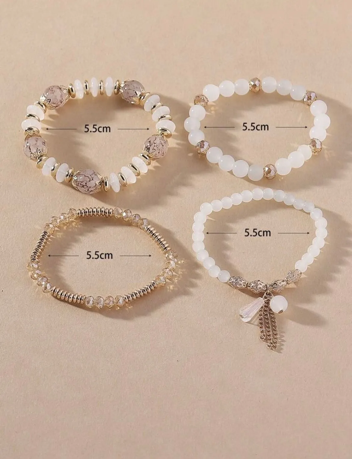 Crystal Beaded Bracelet