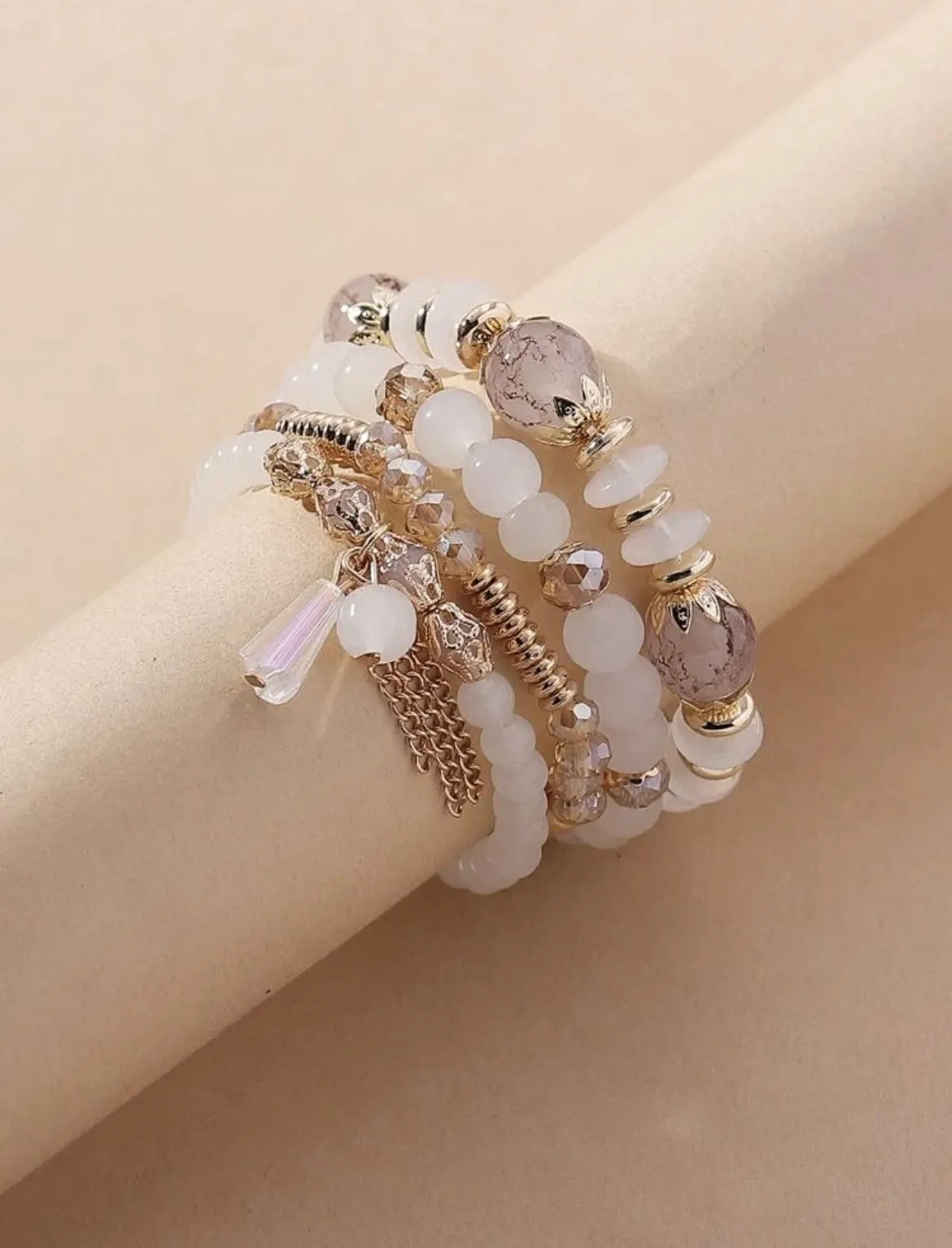 Crystal Beaded Bracelet