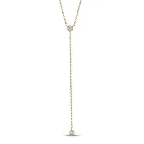 Cubic Zircon Dangling Necklace