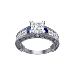 Cubic Zirconia Engagement Ring- Customer Designed Style 3631