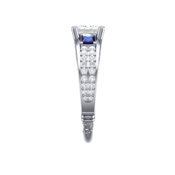 Cubic Zirconia Engagement Ring- Customer Designed Style 3631