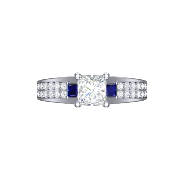Cubic Zirconia Engagement Ring- Customer Designed Style 3631