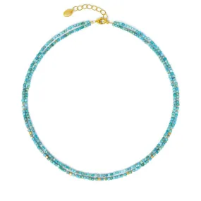 Cusoli Blue Turquoise Necklace - 8140000256-V46