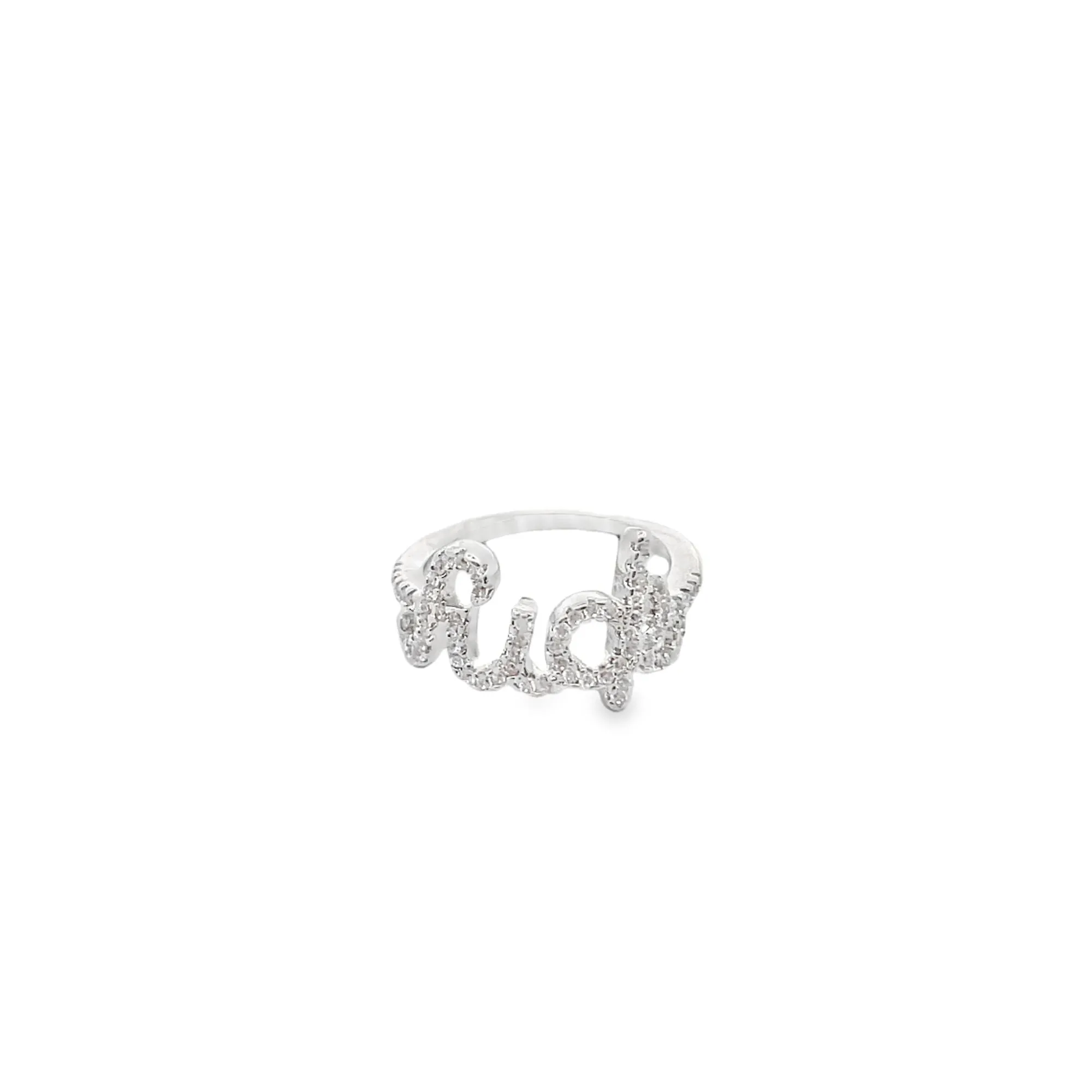 CZ Paved F*ck / Love Ring (D50)