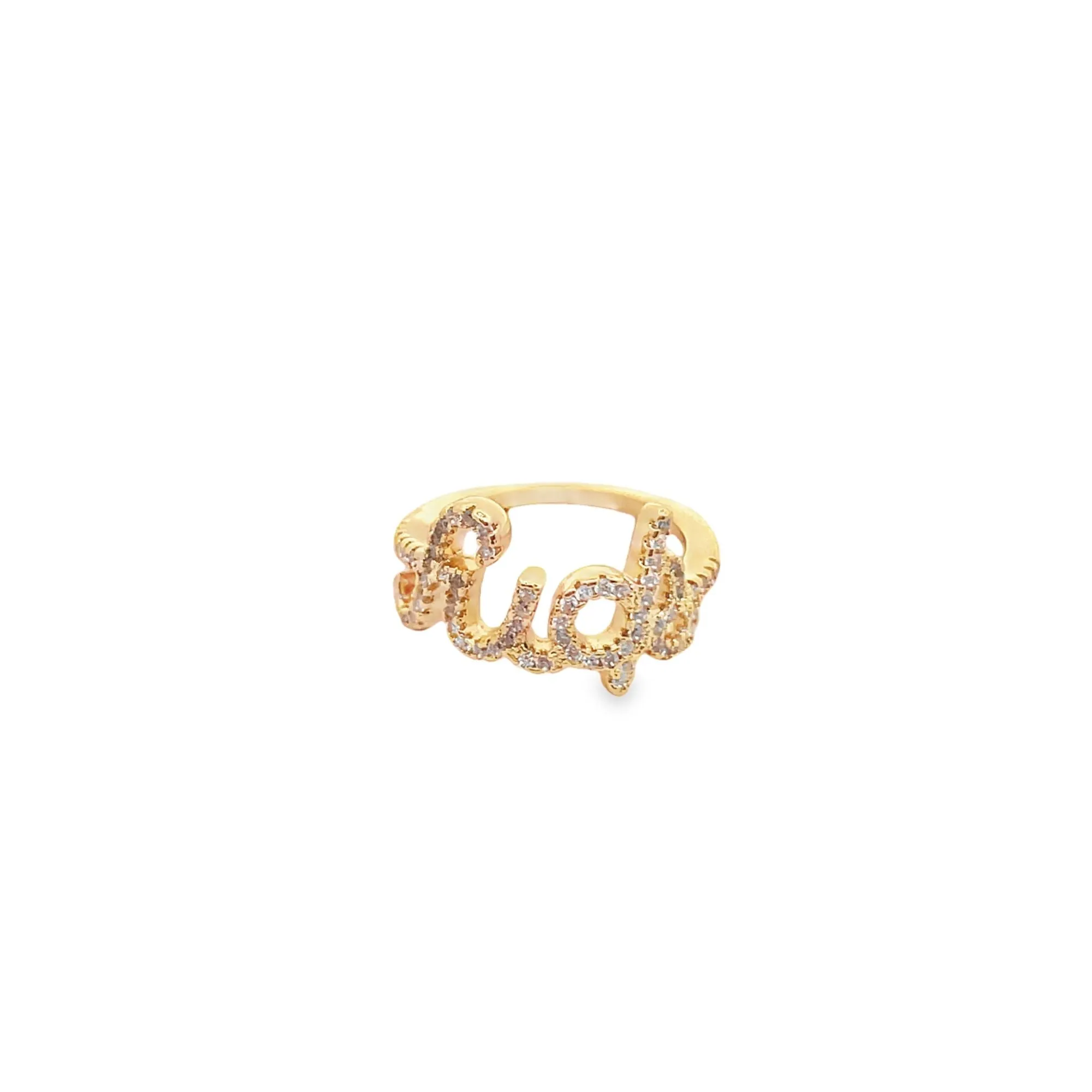 CZ Paved F*ck / Love Ring (D50)