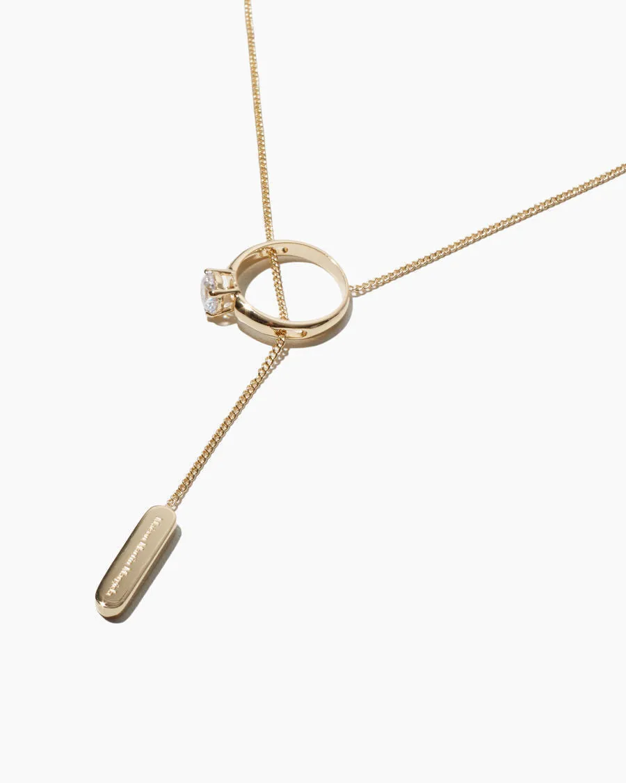 Diamond Ring Lariat