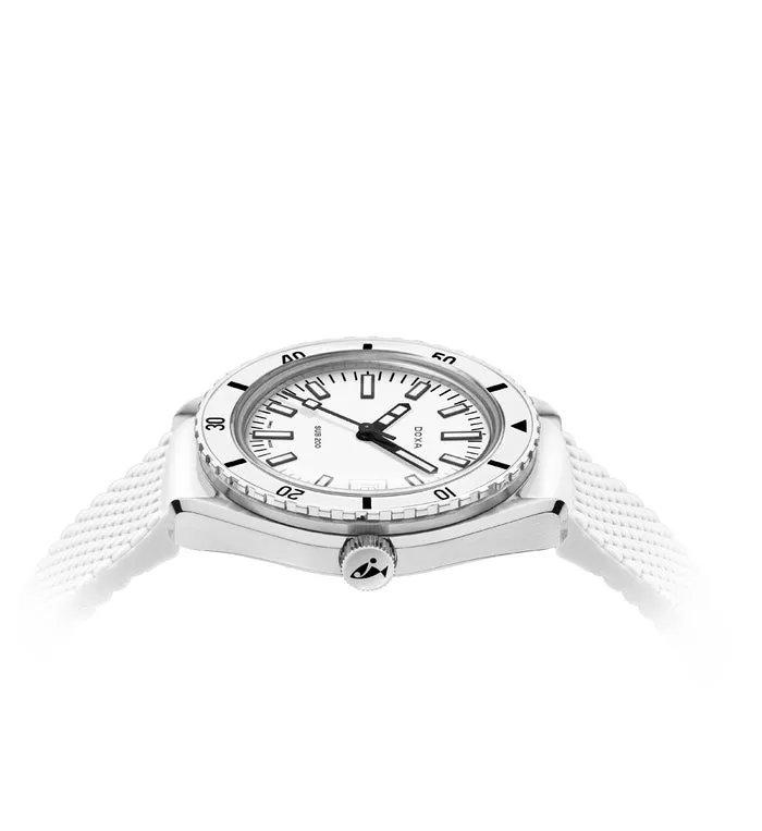 DOXA Sub 200 Whitepearl Rubber Standard - 799.10.011.10
