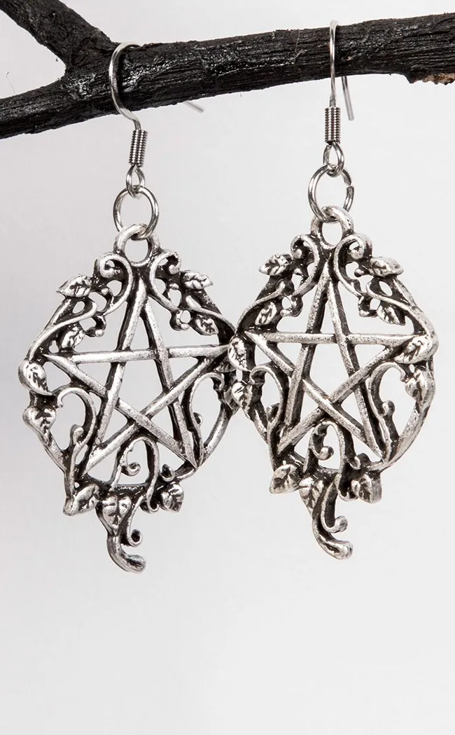 Druidess Earrings | Silver