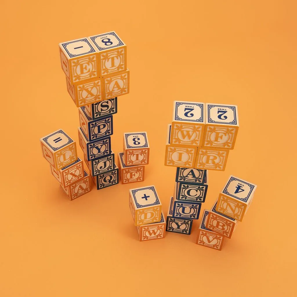 Dutch Language 28 Wooden Block Set