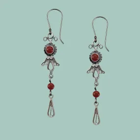 Earrings for Woman, Sterling Silver Earrings, Delicate Filigree Israeli Earrings.